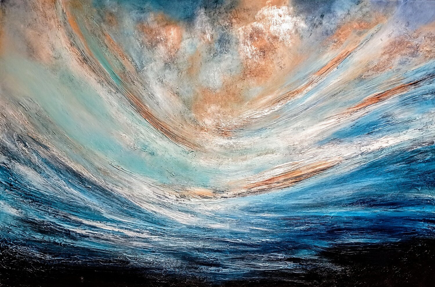 AMORGOS Alexandra Petropoulou Original painting for sale