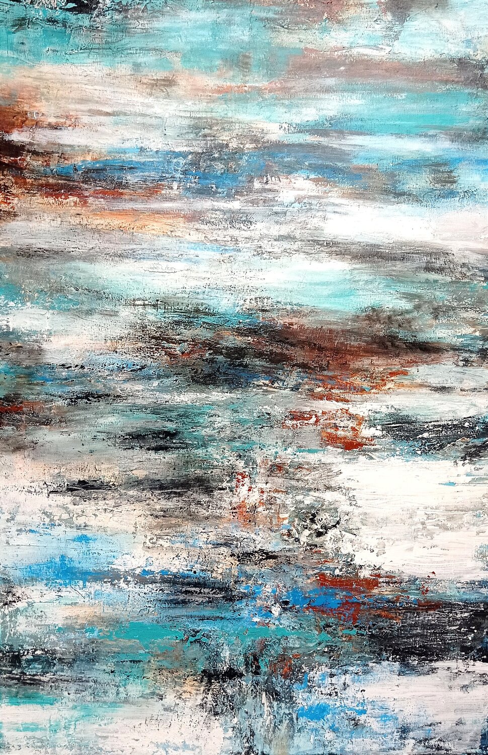 Waves Of Serenity Alexandra Petropoulou Original painting for sale