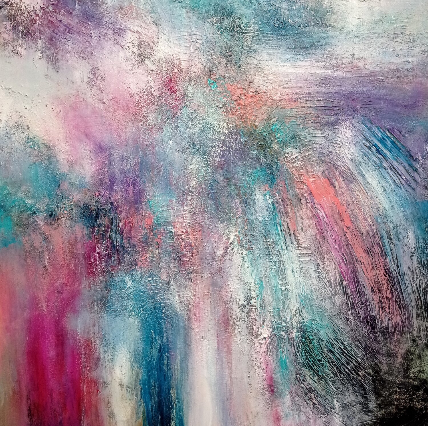 Ethereal Bloom Alexandra Petropoulou Original painting for sale
