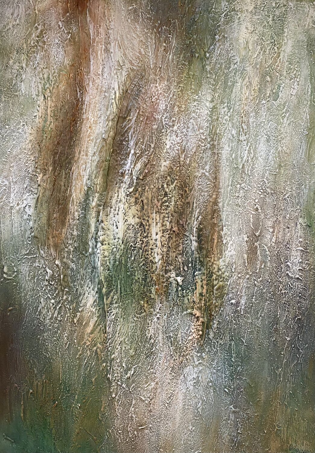 Olive Earth Alexandra Petropoulou Original painting for sale