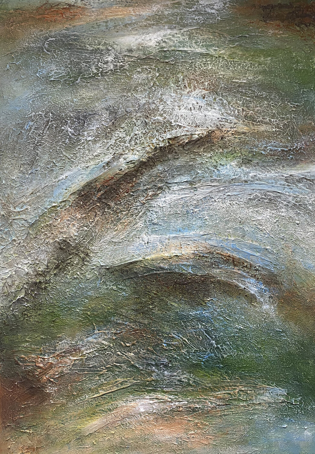 Silent Terrain Alexandra Petropoulou Original painting for sale