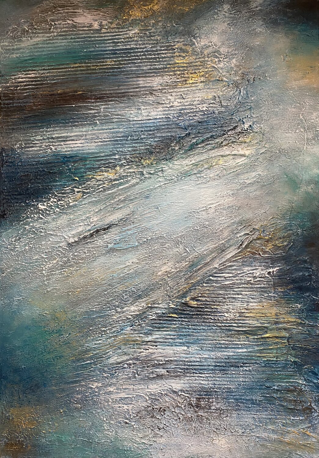 Celestial Tide Alexandra Petropoulou Original painting for sale