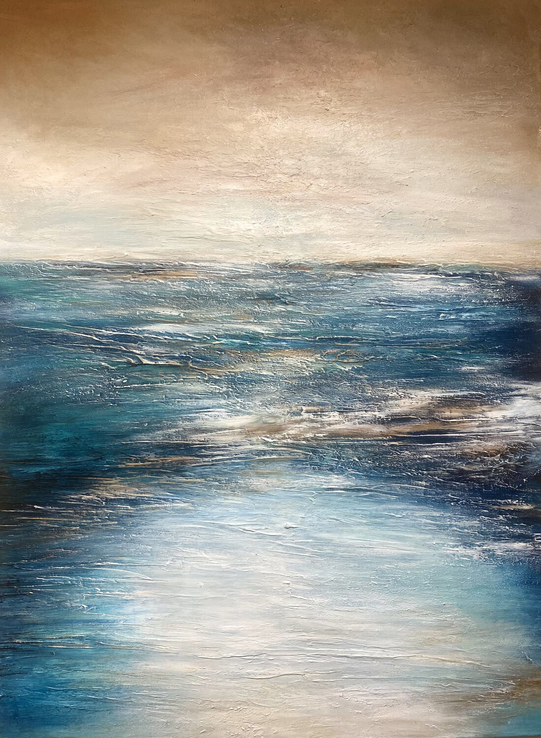 INFINITE HORIZON Alexandra Petropoulou Original painting for sale