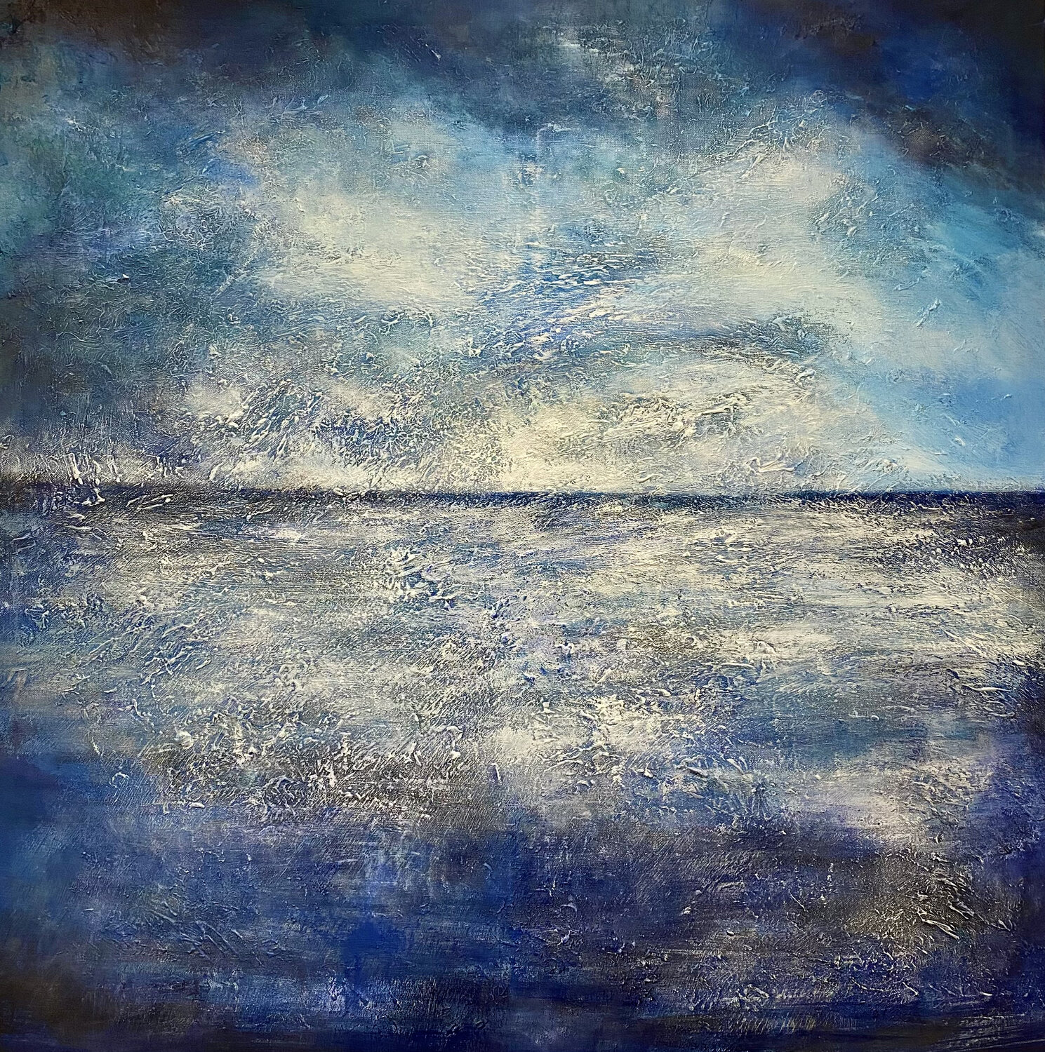 Oceanic Tempest Alexandra Petropoulou Original painting for sale