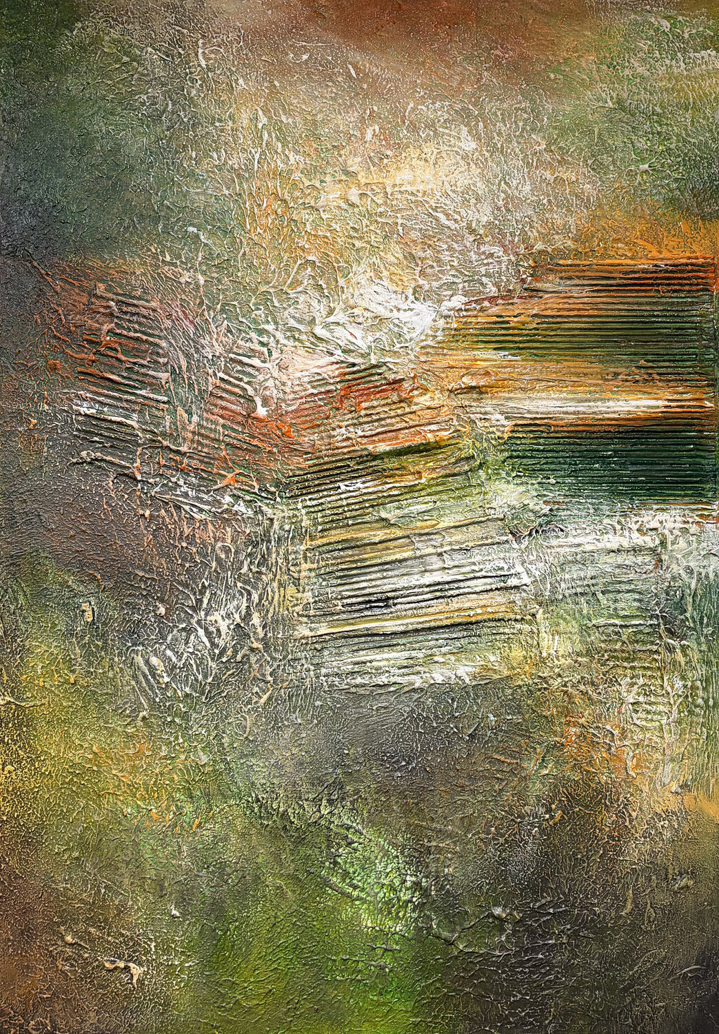 Strata of Time Alexandra Petropoulou Original painting for sale