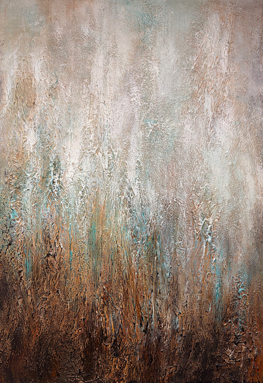 Geological Whispers Alexandra Petropoulou Original painting for sale