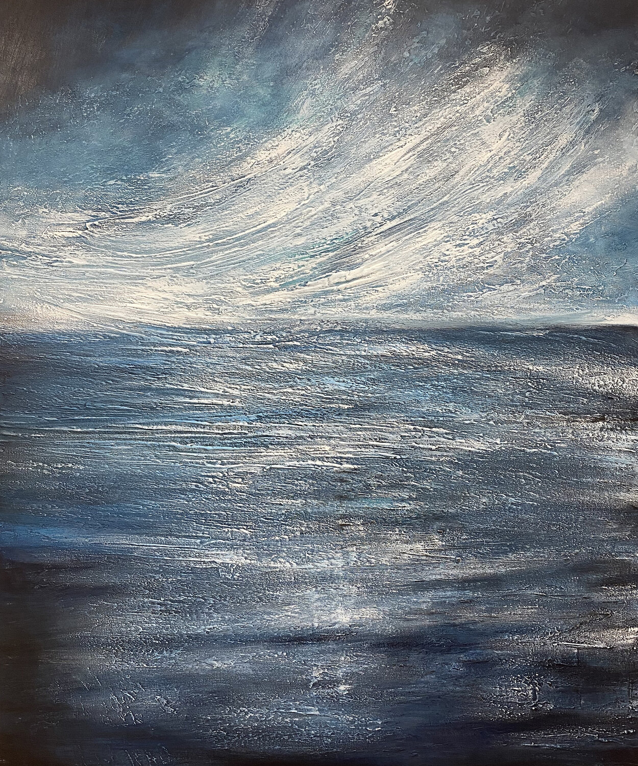 Oceanic Pulsation Alexandra Petropoulou Original painting for sale