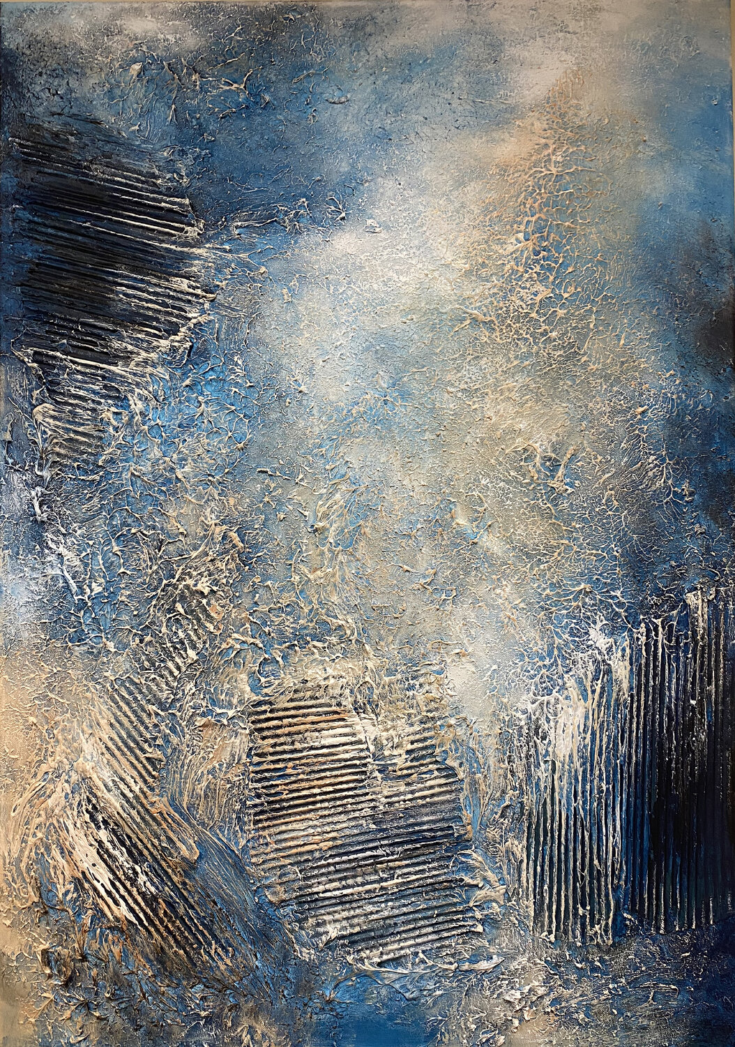 Oceanic Resonance Alexandra Petropoulou Original painting for sale