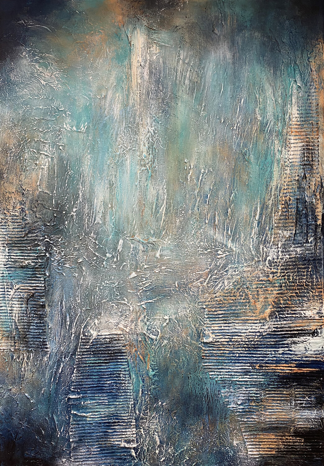 Abyssal Light Alexandra Petropoulou Original painting for sale