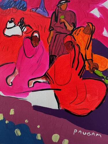 Le coup à boire au pardon by Daniel PAUGAM, Painting for Sale on Select