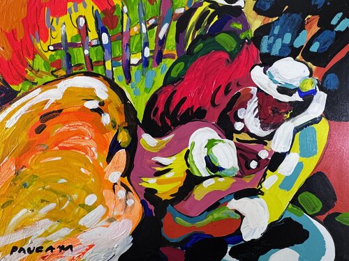 La fille endormie by Daniel PAUGAM, Painting for Sale on Select