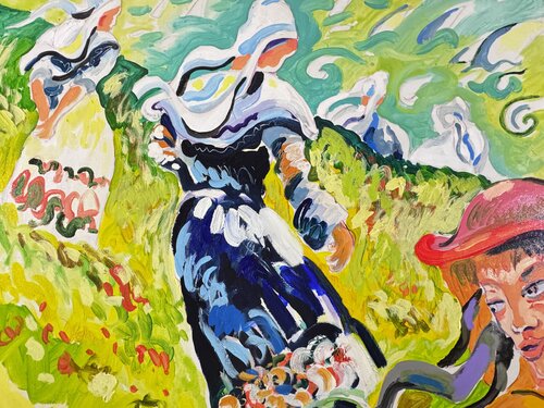 Le premier retour by Daniel PAUGAM, Painting for Sale on Select