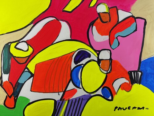 Le départ de la course by Daniel PAUGAM, Painting for Sale on Select