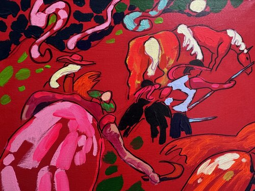 Le bonheur est dans le pré by Daniel PAUGAM, Painting for Sale on Select