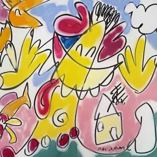 Le caresseur de nuages by Daniel PAUGAM, Painting for Sale on Select