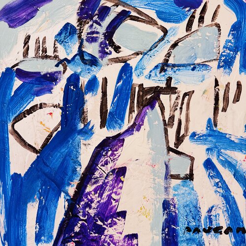 Le paysage bleu by Daniel PAUGAM, Painting for Sale on Select