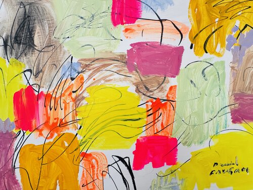 Le paysage heureux 3 by Daniel PAUGAM, Painting for Sale on Select