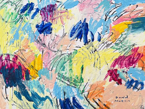 Le paysage heureux 4 by Daniel PAUGAM, Painting for Sale on Select