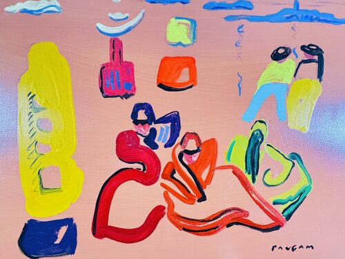 Côte rouge by Daniel PAUGAM, Painting for Sale on Select