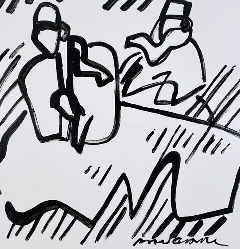 La robe plissée by Daniel PAUGAM, Painting for Sale on Select