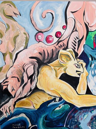 Saute panthère von Daniel PAUGAM, Malerei kaufen auf Select