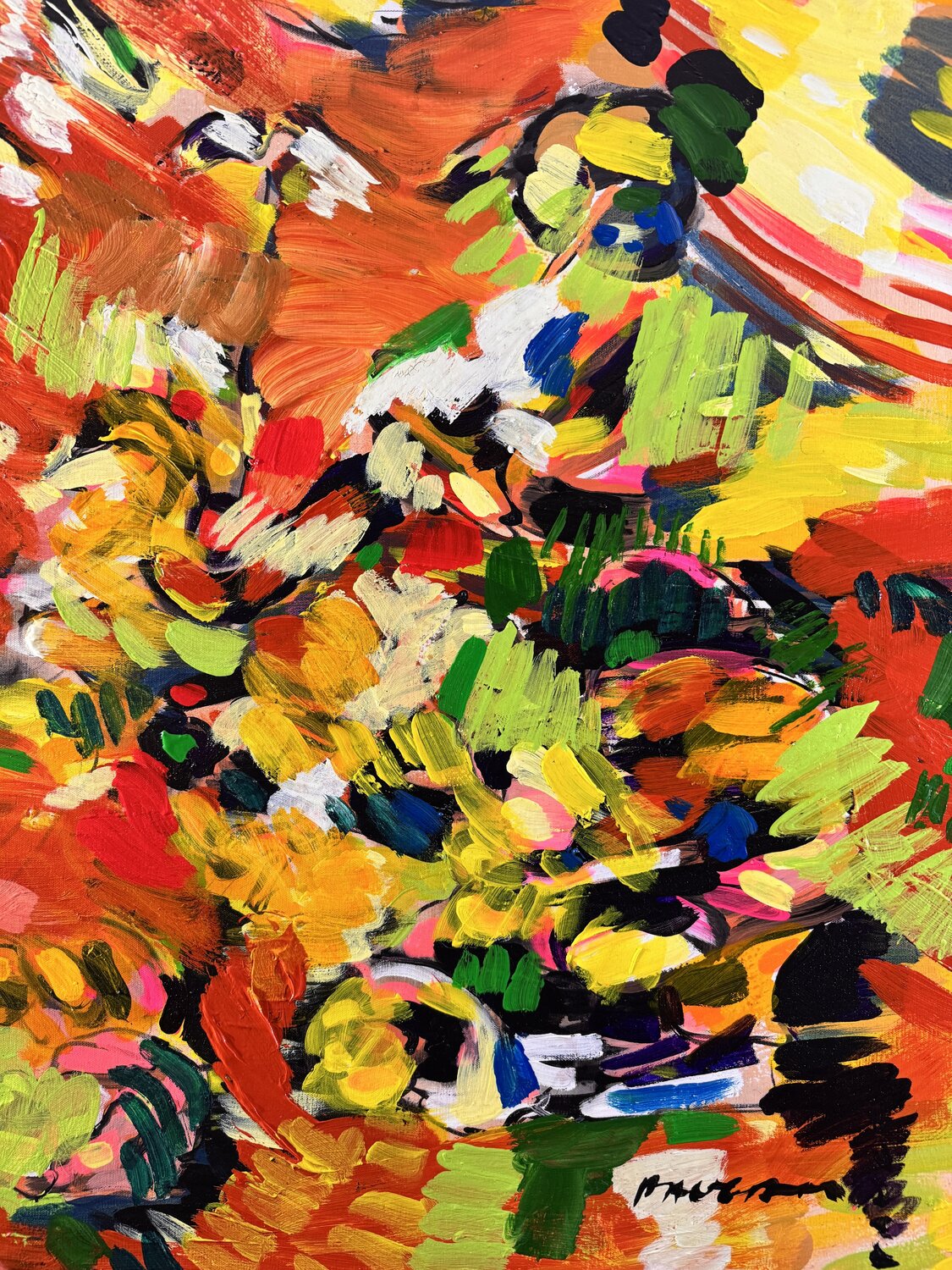 Gai printemps Daniel PAUGAM Original painting for sale