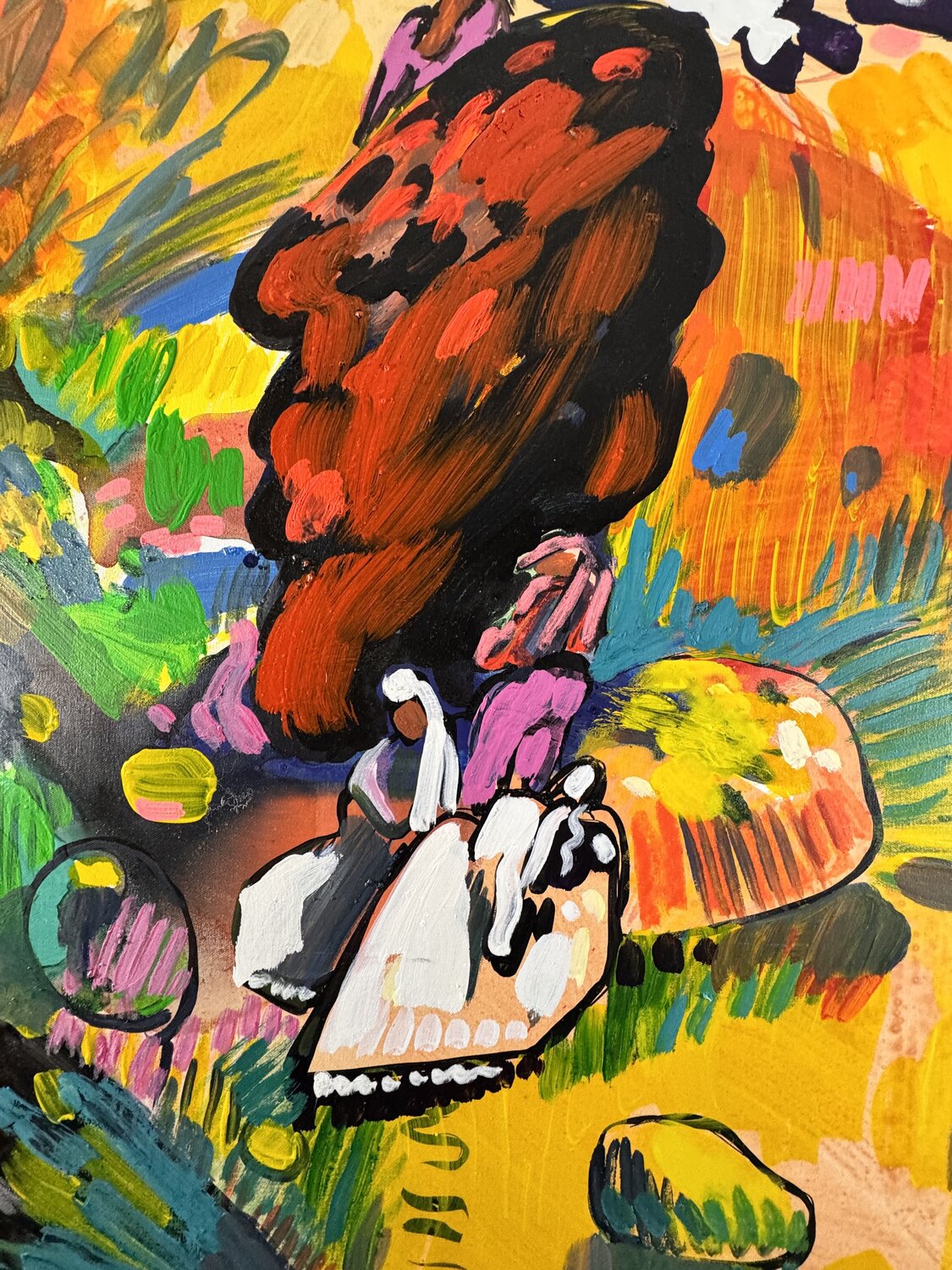 Le rocher étrange Daniel PAUGAM Original painting for sale