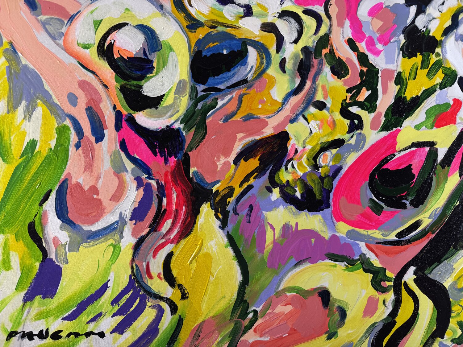 Au champ joli Daniel PAUGAM Original painting for sale
