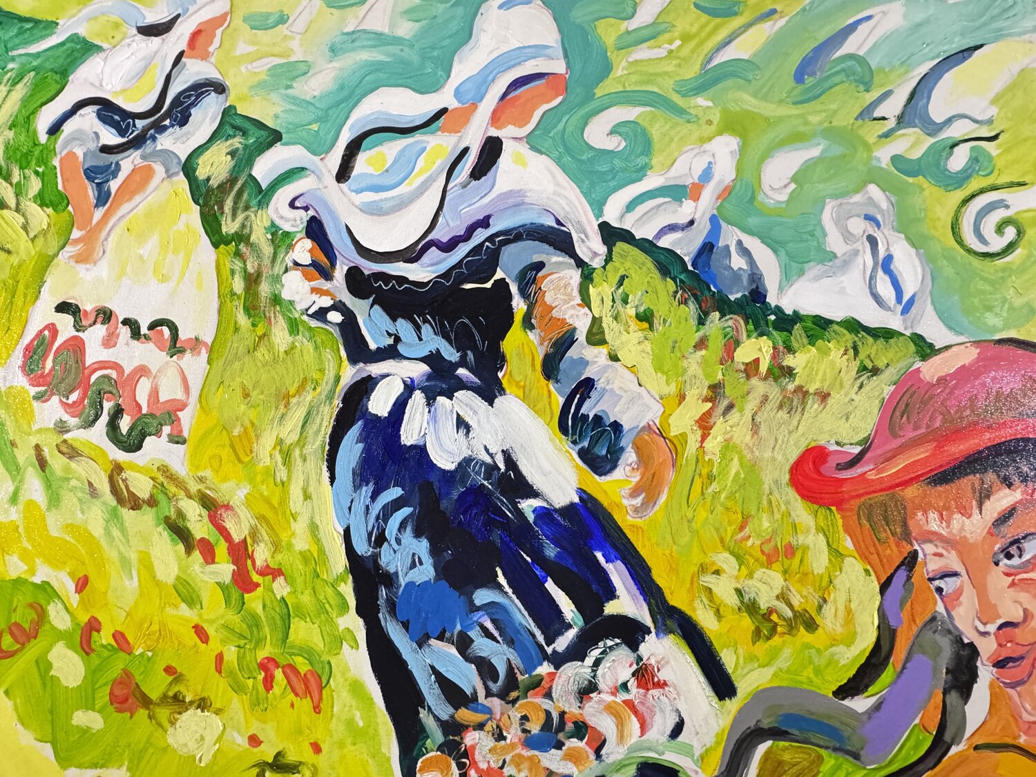 Le premier retour Daniel PAUGAM Original painting for sale