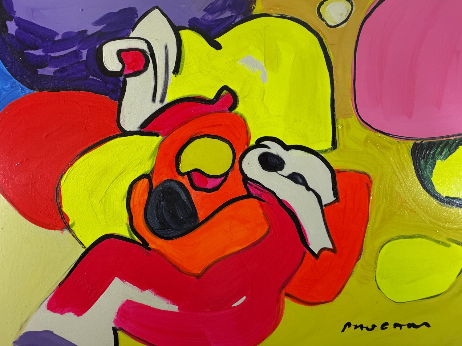Conversation posée Daniel PAUGAM Original painting for sale