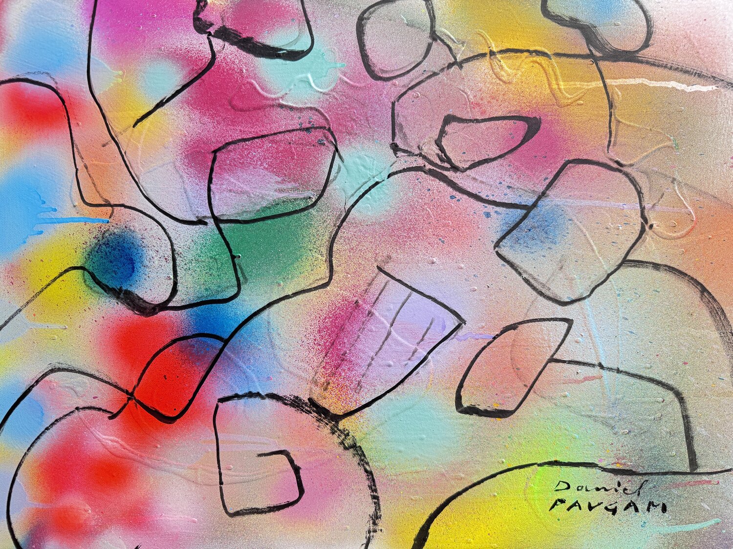 Transgression vers l’abstrait Daniel PAUGAM Original painting for sale