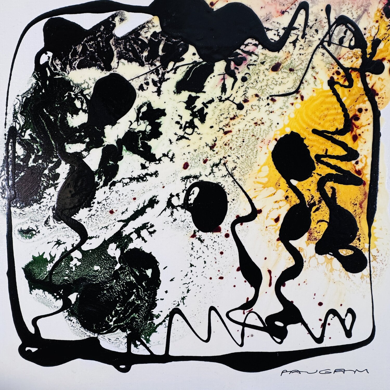Le jeu de cartes Daniel PAUGAM Original painting for sale