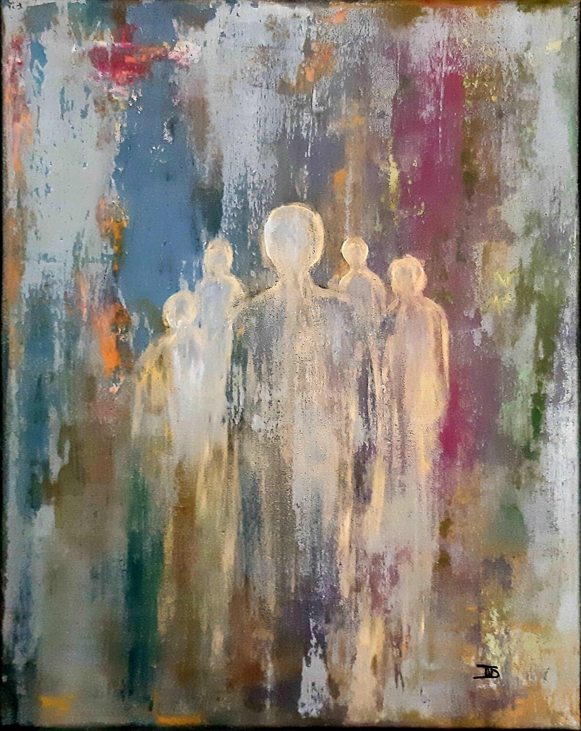 FAMILLY 1 Véronique Durand Original painting for sale