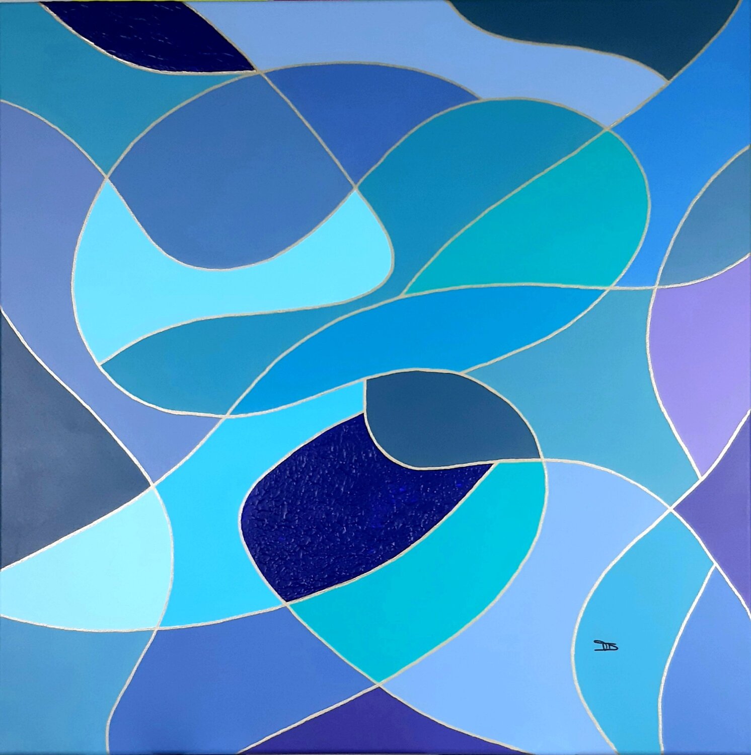 LES PROFONDEURS DE L'ÂME Véronique Durand Original painting for sale