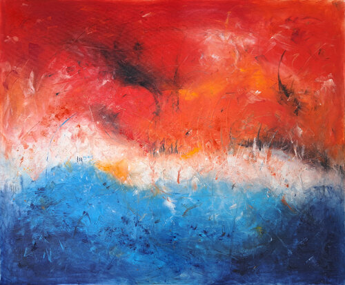 beyond the horizon by Justina Trefz, Painting for Sale on Select