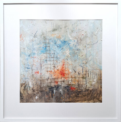 flying fence by Justina Trefz, Painting for Sale on Select