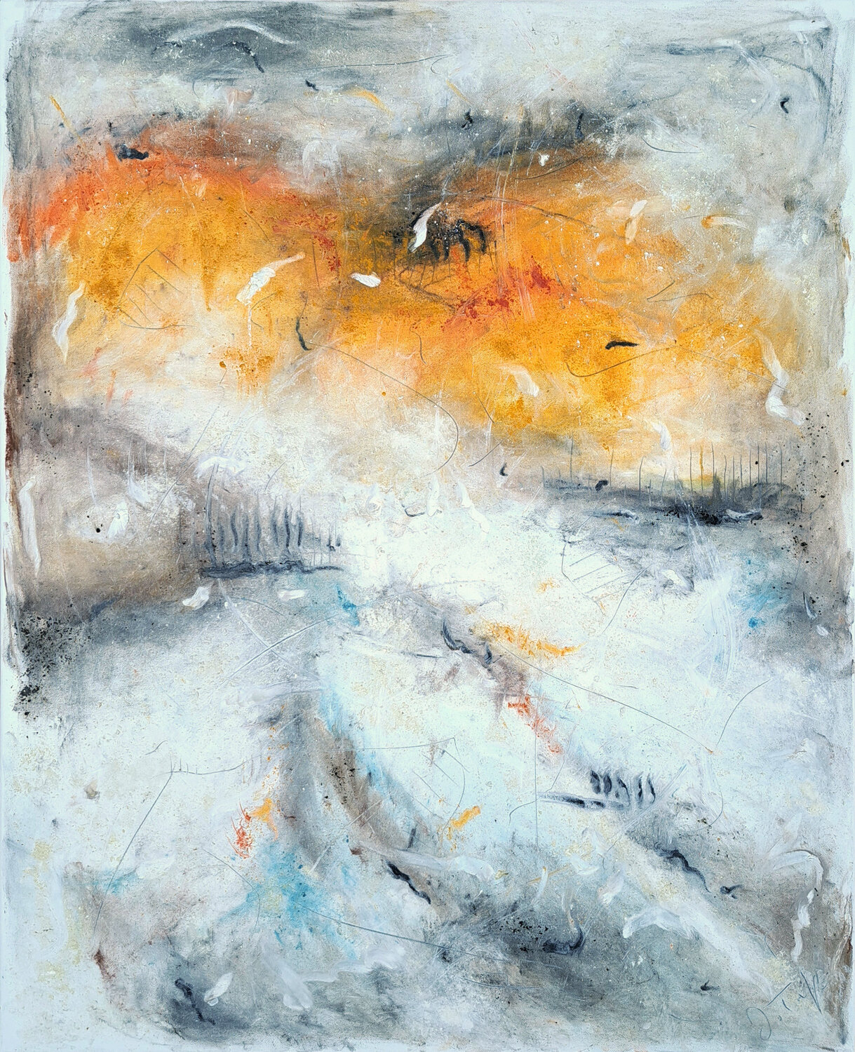 sunrise Justina Trefz Original painting for sale