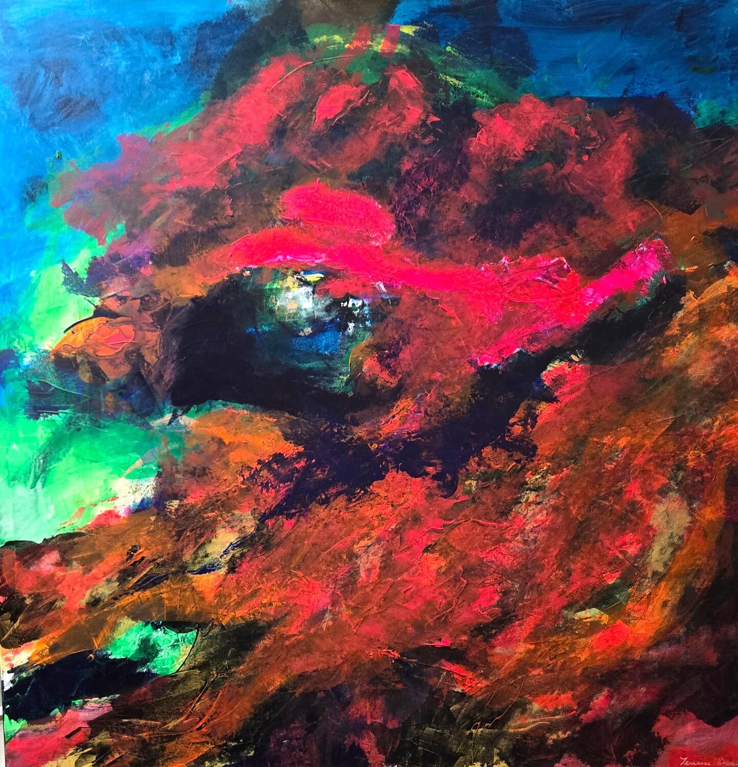 The force that through the green fuse Terrence Dean Original painting for sale