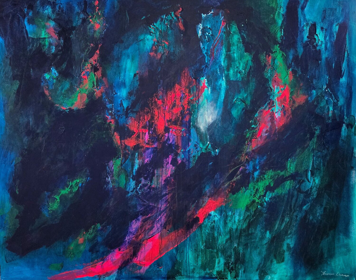 Primeval Forest Terrence Dean Original painting for sale