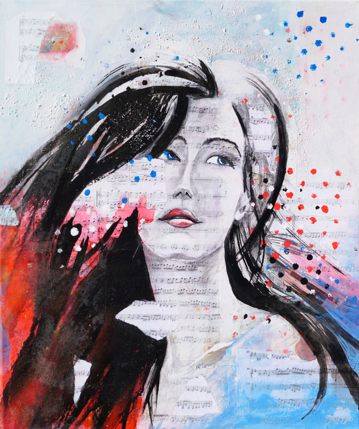 Musik im Kopf Christine M. Original painting for sale