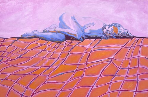 Vulnerable Comfort by Yulia Ani, Painting for Sale on Select