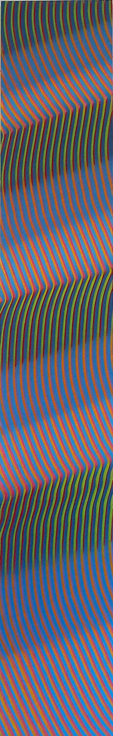 Iridescent lines in verticality Jeremi Ca Original painting for sale