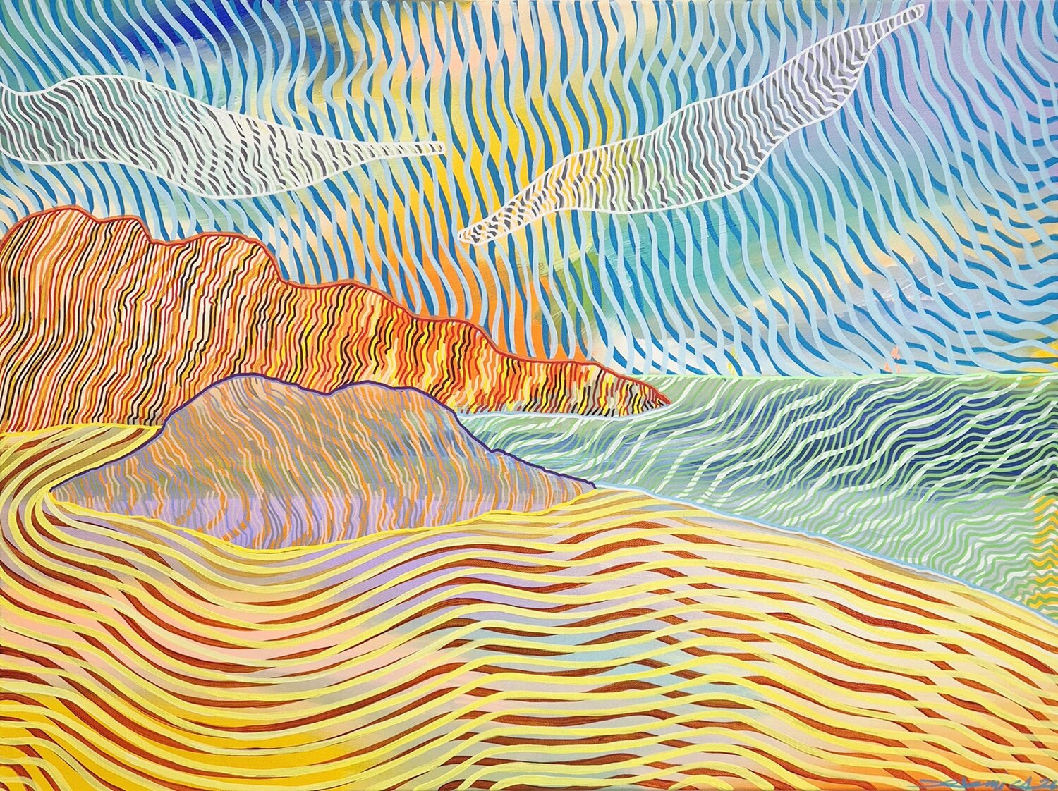 Paysage d'Armor #4 Jeremi Ca Original painting for sale