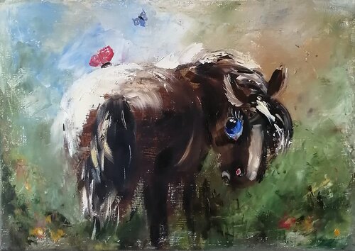 Pony by Galina Kolomenskaya, Painting for Sale on Select