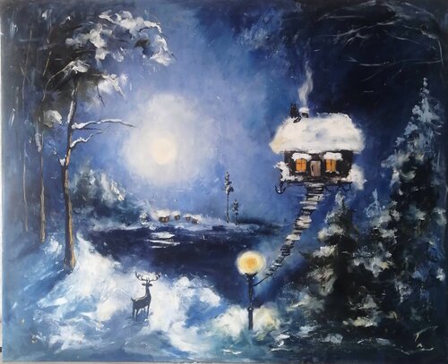 The beginning of the fairy tale by Galina Kolomenskaya, Painting for Sale on Select