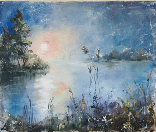 Silence by Galina Kolomenskaya, Painting for Sale on Select