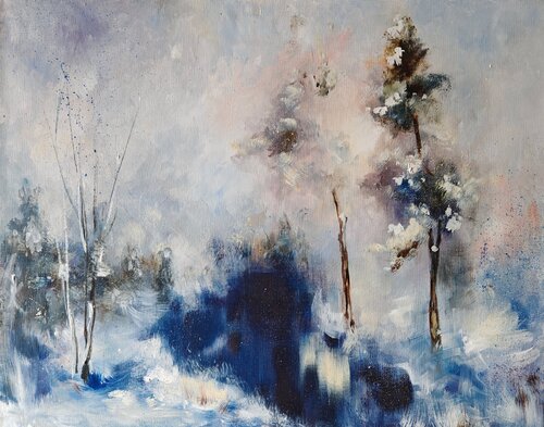 February by Galina Kolomenskaya, Painting for Sale on Select