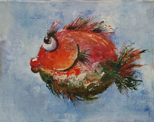 Watermelon Fashionista by Galina Kolomenskaya, Painting for Sale on Select