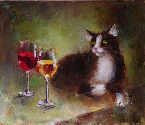 Of Love and Wine von Galina Kolomenskaya, Malerei kaufen auf Select