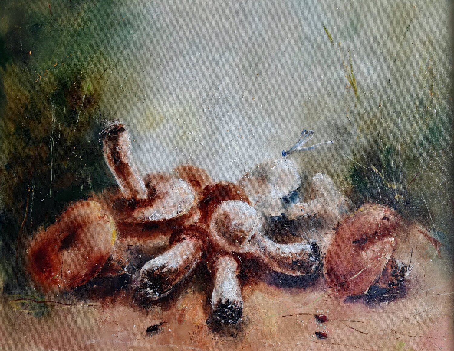 Mushroom Catch Galina Kolomenskaya Original painting for sale